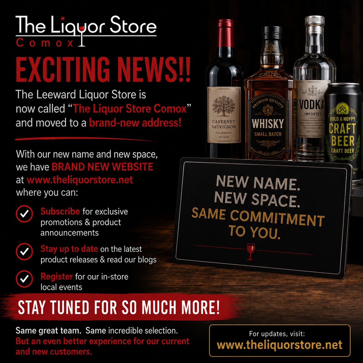 The Liquor Store Comox Website